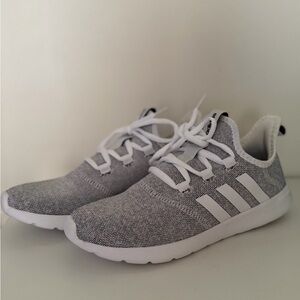 Adidas Women's Gray and White Sneakers